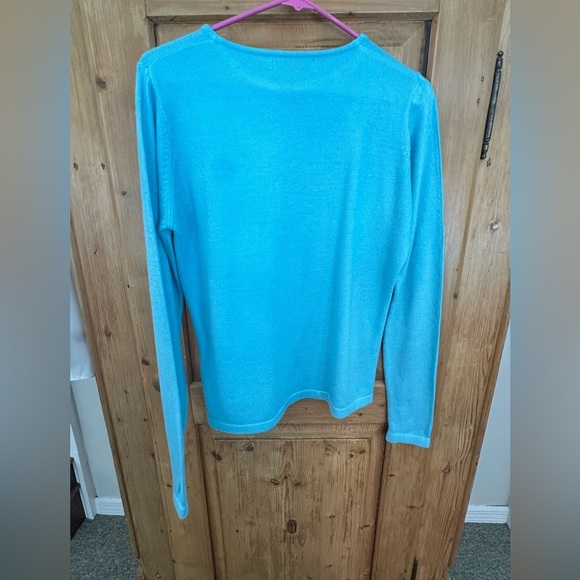 Vintage EWM Pure Classics Crew Neck Blue Small Clueless Academia Old Money - Picture 2 of 9
